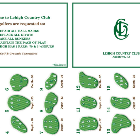 Hole Placement Cards Golf Associates