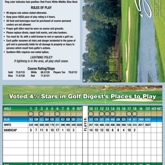 Combo Tee Scorecards – Golf Associates