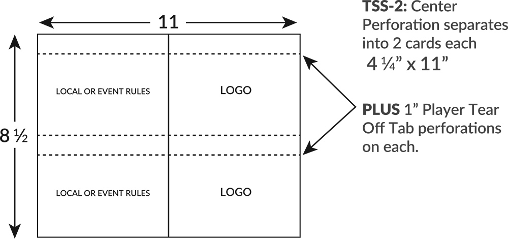 TSS-2 Tournament Software Card Printed – Golf Associates